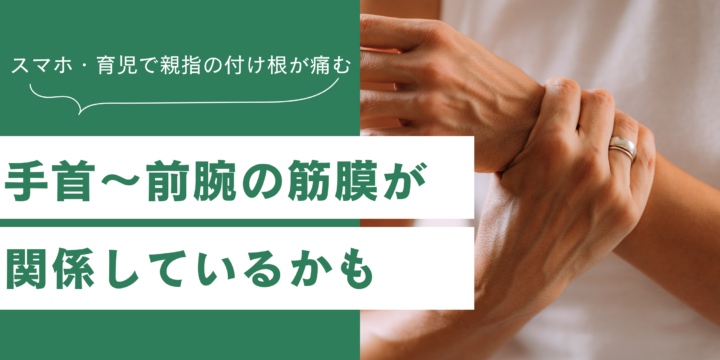 手首と筋膜